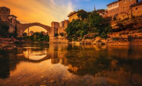mostar-sunset