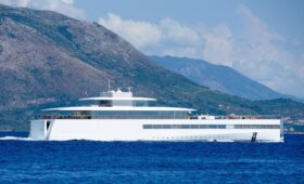 Lauren Powell Jobs in Dubrovnik on the super yacht Venus.